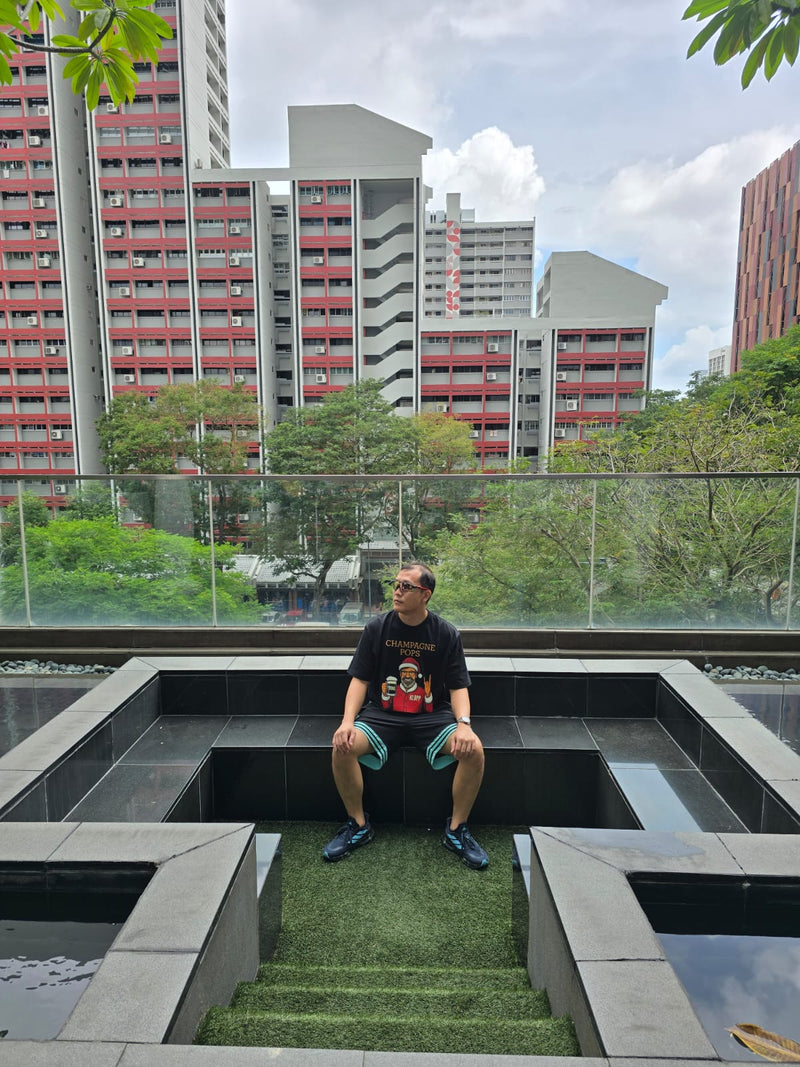 Person wearing Xmas Rock and Roll