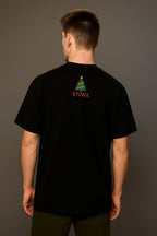 A man wearing a black Rock & Roll with YNWA at the back made by Unique for Fans