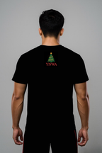 A man wearing a black Rock & Roll with YNWA made by Unique for Fans
