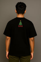 A man wearing a black Trust-the-Process-with COYG T-Shirt at the back made by Unique for Fans